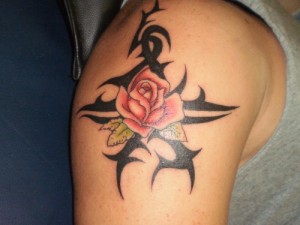Tribal Rose Tattoos for Men