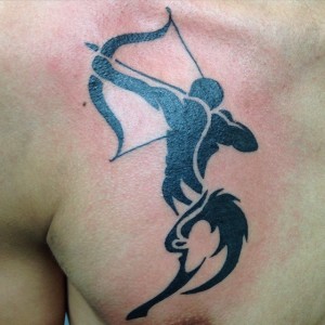 Tribal Sagittarius Tattoos