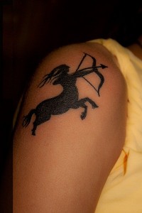 Tribal Sagittarius Tattoos for Girls