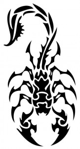 Tribal Scorpion Tattoo