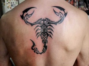 Tribal Scorpion Tattoo Back