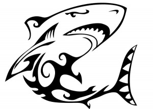 Tribal Shark Tattoo