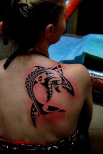 Tribal Shark Tattoo for Women