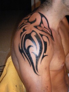 Tribal Shoulder Tattoos for Men