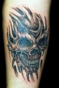 Tribal Skull Tattoo Designs