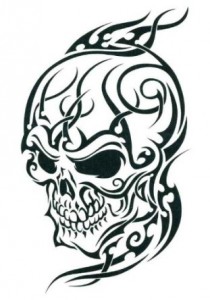 Tribal Skull Tattoos