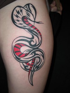 Tribal Snake Tattoo
