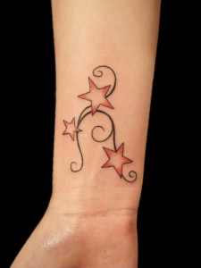 Tribal Star Hand Tattoos