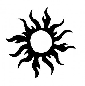 Tribal Sun Tattoo