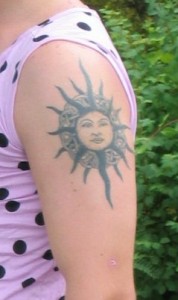 Tribal Sun Tattoos Arm