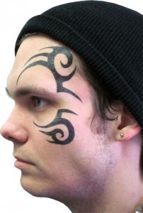 Tribal Tattoo Face