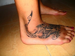 Tribal Tattoo Foot