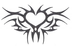 20 Beautiful Tribal Heart Tattoos | Only Tribal