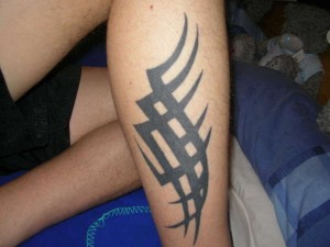 Tribal Tattoo Leg