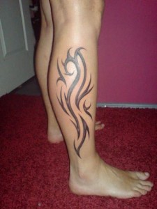 Tribal Tattoo Legs