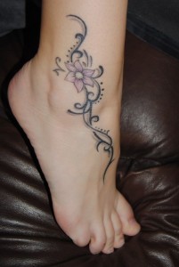 Tribal Tattoo on Ankle