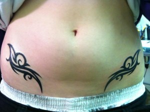 Tribal Tattoo on Hip