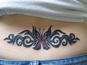 Tribal Tattoo on Lower Back