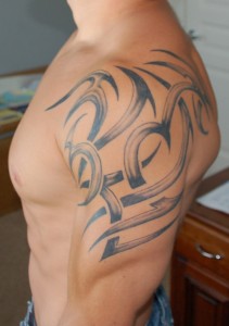 Tribal Tattoo on Shoulder