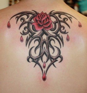 Tribal Tattoo with Rose