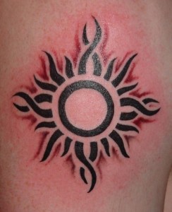 Tribal Tattoos Sun