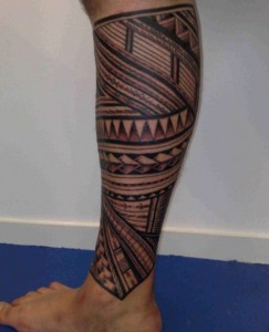 Tribal Tattoos on Legs