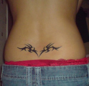 Tribal Tattoos on Lower Back