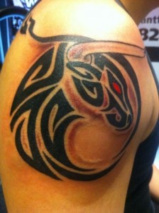 Tribal Taurus Tattoo