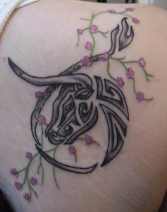 Tribal Taurus Tattoos for Women