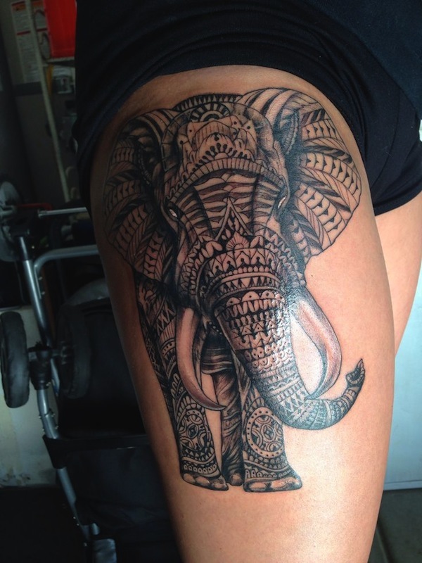 16 Awesome Tribal Thigh Tattoos | Only Tribal