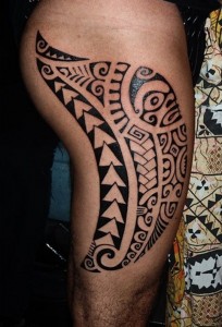 Tribal Thigh Tattoos for Men