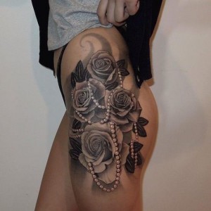 Tribal Thigh Tattoos for Women