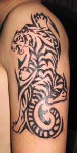 Tribal Tiger Tattoo