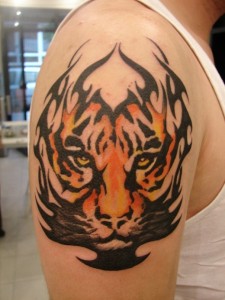 Tribal Tiger Tattoo Design