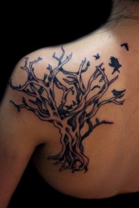Tribal Tree Tattoo Shoulder