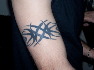 Tribal Warrior Band Tattoo