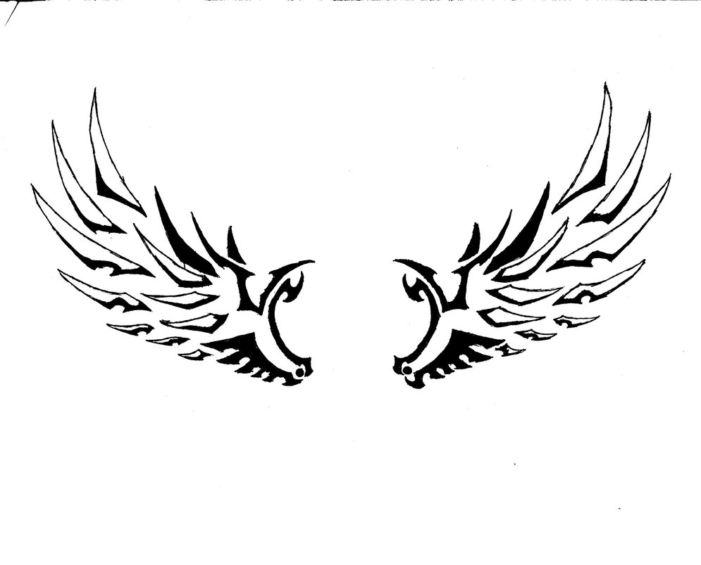 Simple Wings Tattoo Designs - wide 2