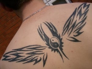 Tribal Wings Tattoo Designs for Men