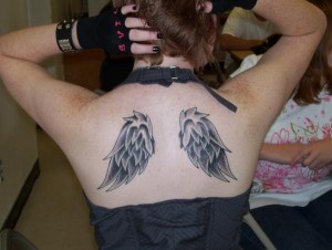 Tribal Wings Tattoo for Women