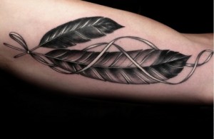 Unique Tribal Feather Tattoos