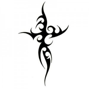 Cross Tribal Tattoo Designs