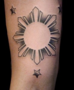 Filipino Sun Tattoo Tribal