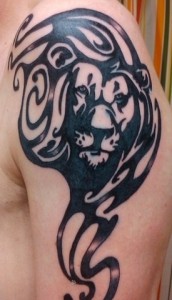 Lion Tribal Tattoo