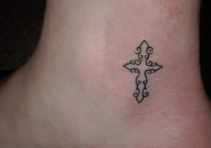 Small Tribal Cross Tattoos