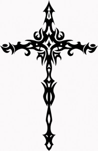 Tribal Cross Tattoo