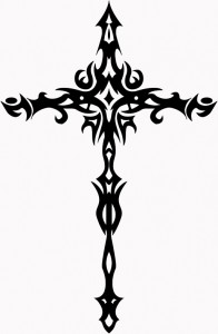 Tribal Cross Tattoo