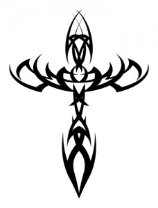 Tribal Cross Tattoo Images