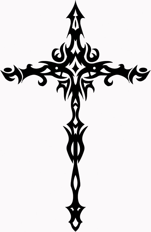 22 Beautiful Tribal Cross Tattoos | Only Tribal