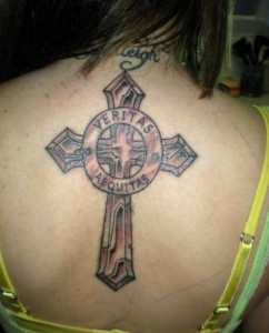 Tribal Cross Tattoos for Women