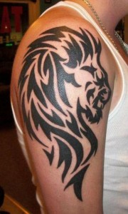 Tribal Lion Tattoo